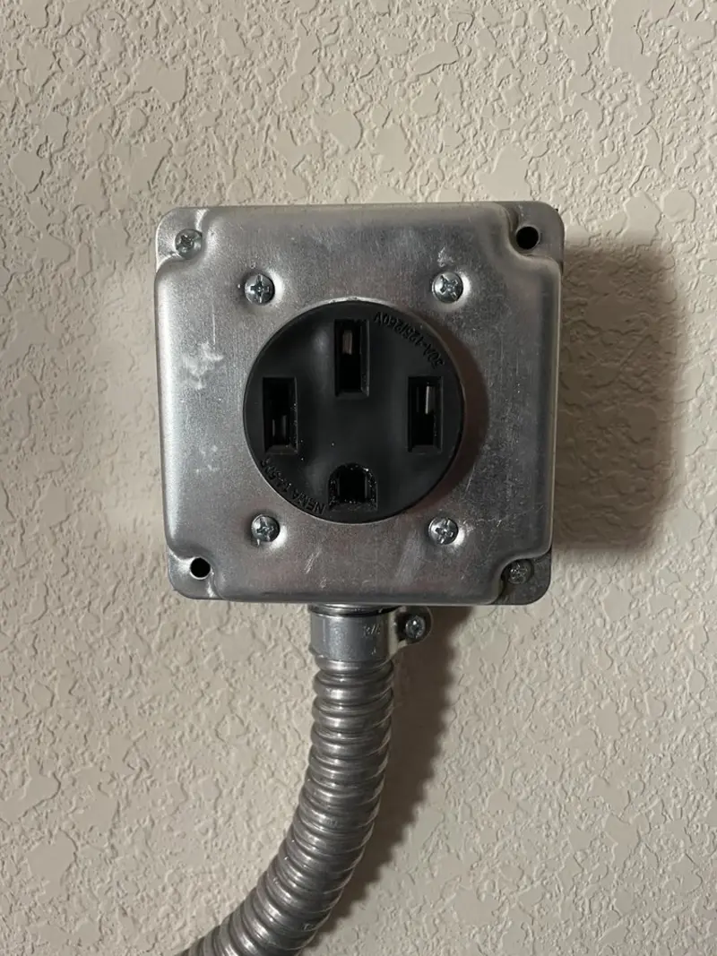 NEMA 14-50 outlet installed for Smart Home Electrical in Willmar